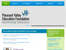 Tablet Screenshot of pleasantvalleyeducationfoundation.cloverpad.org